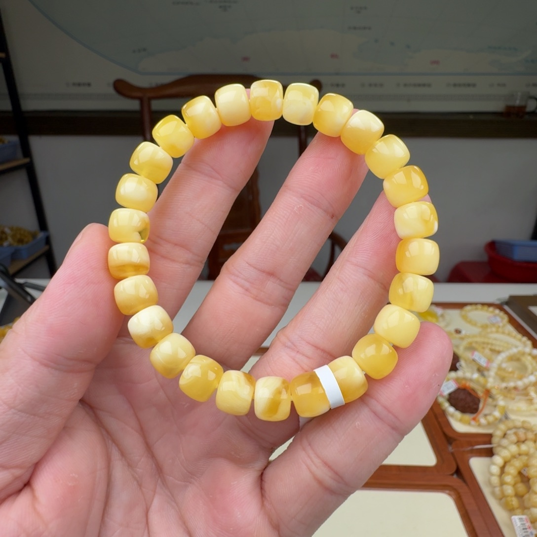 蜜蜡未镶嵌裸石蜜蜡手串