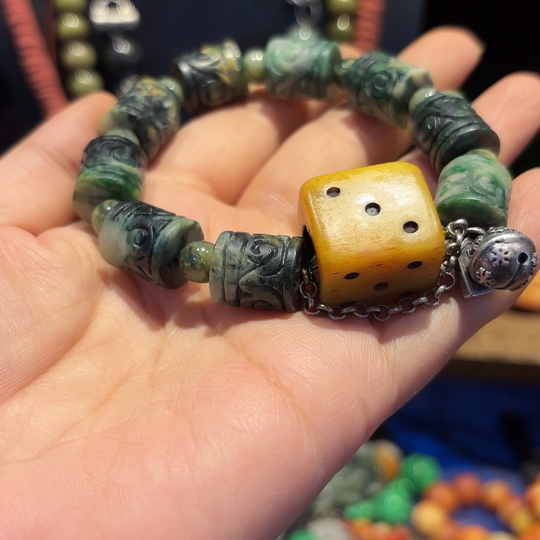 翡翠手链未镶嵌原创