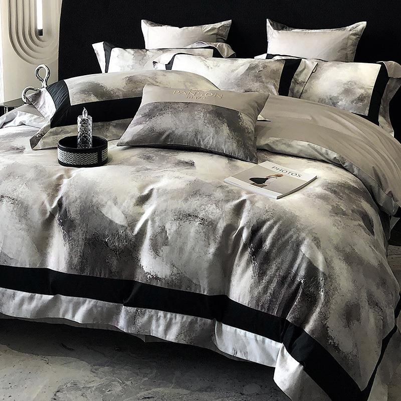 100支长绒棉床单被套四件套床上全棉纯棉床品轻奢高级感四季通用