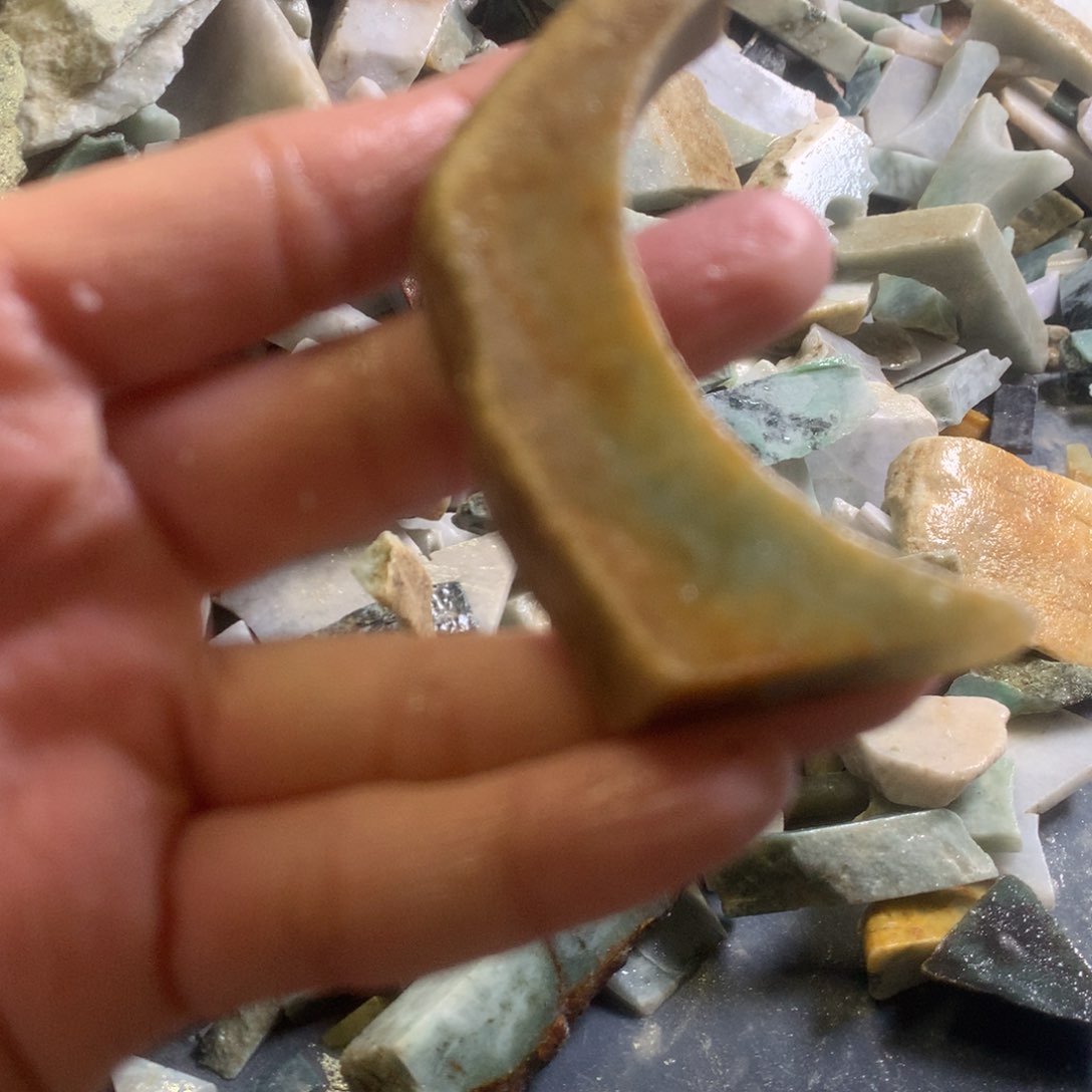 翡翠颈饰未镶嵌缅甸翡翠