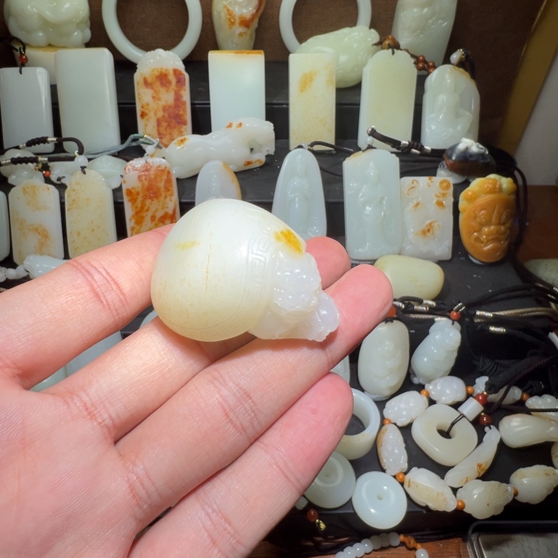 和田玉吊坠(不含链)未镶嵌6***贝