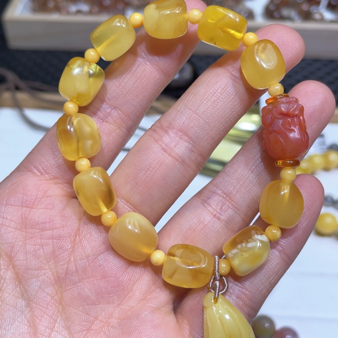 蜜蜡手链未镶嵌手串