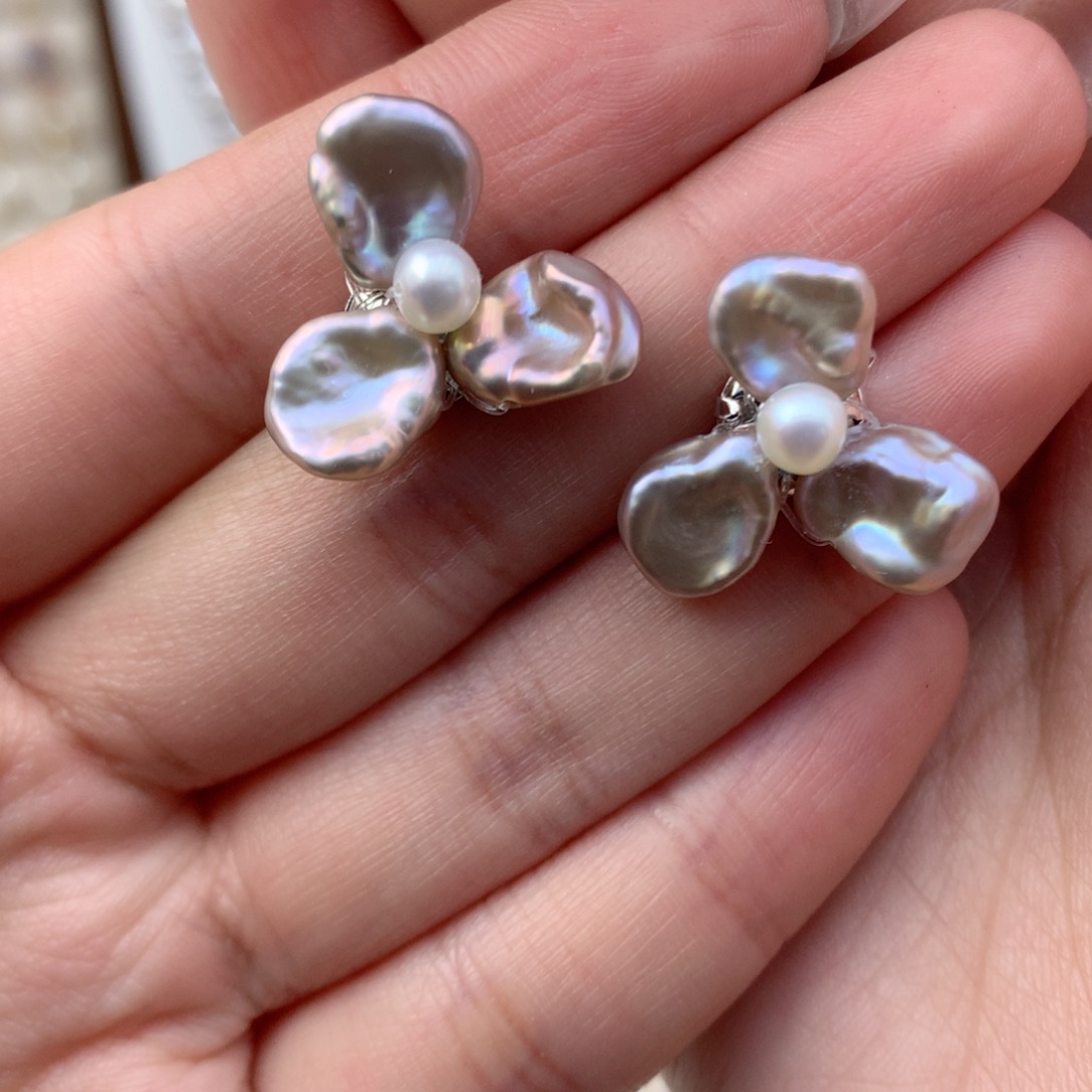 合金淡水珍珠颈饰