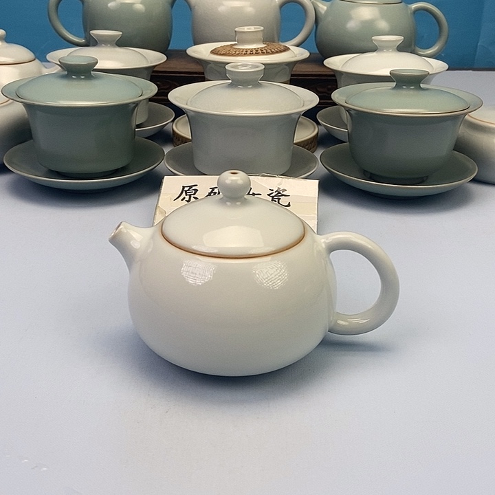 壶月白西施壶原矿原釉原产地