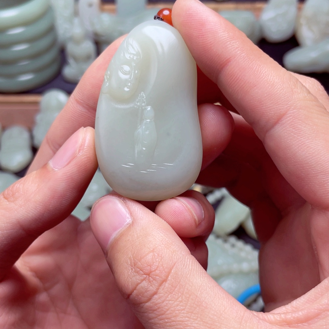 和田玉车挂未镶嵌