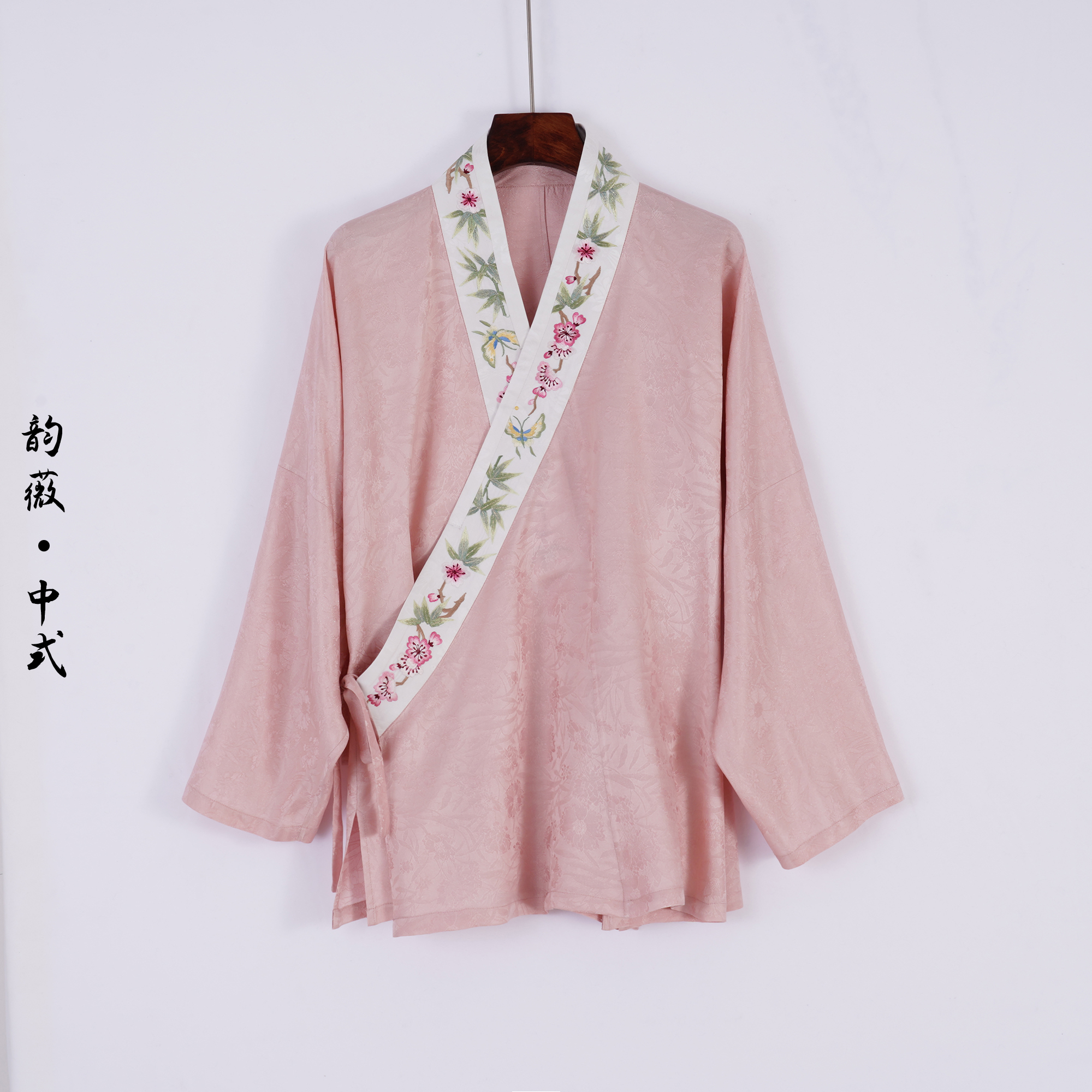 韵薇•中式刺绣长袖汉服新中式复古常规款薄款日常百搭女装10737