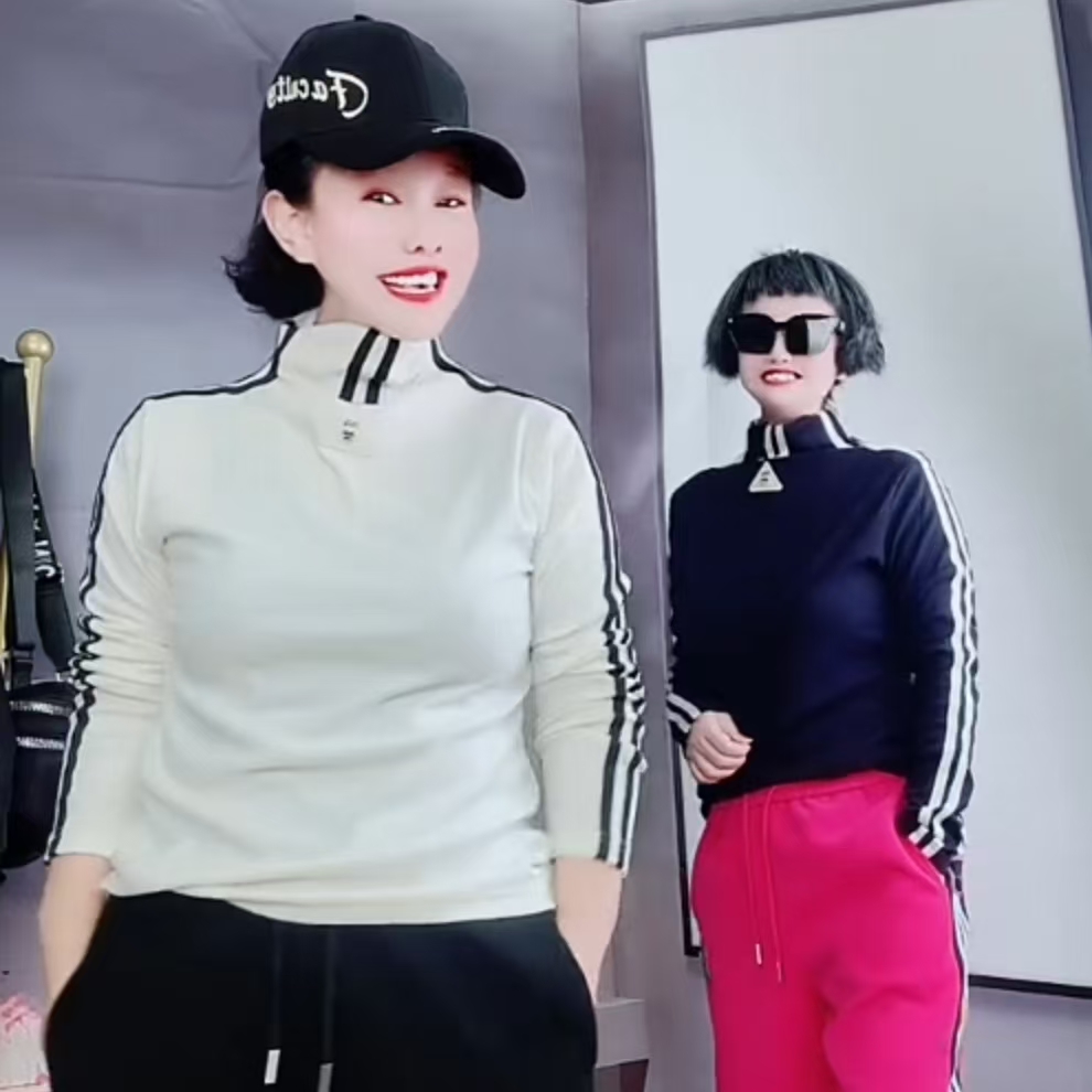 5013秋冬保暖百搭外穿打底高领长袖上衣