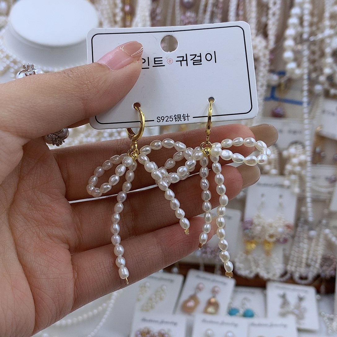 项链银S925镶嵌淡水珍珠