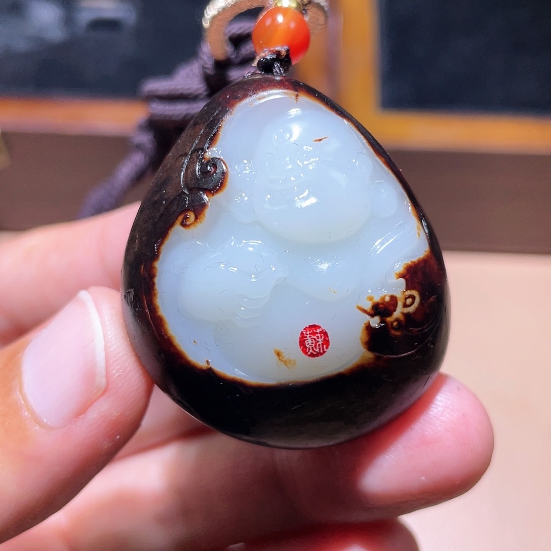 和田玉颈饰未镶嵌A7 