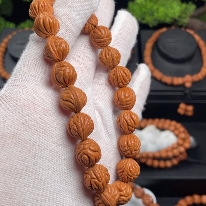 木质类精品桃核手持