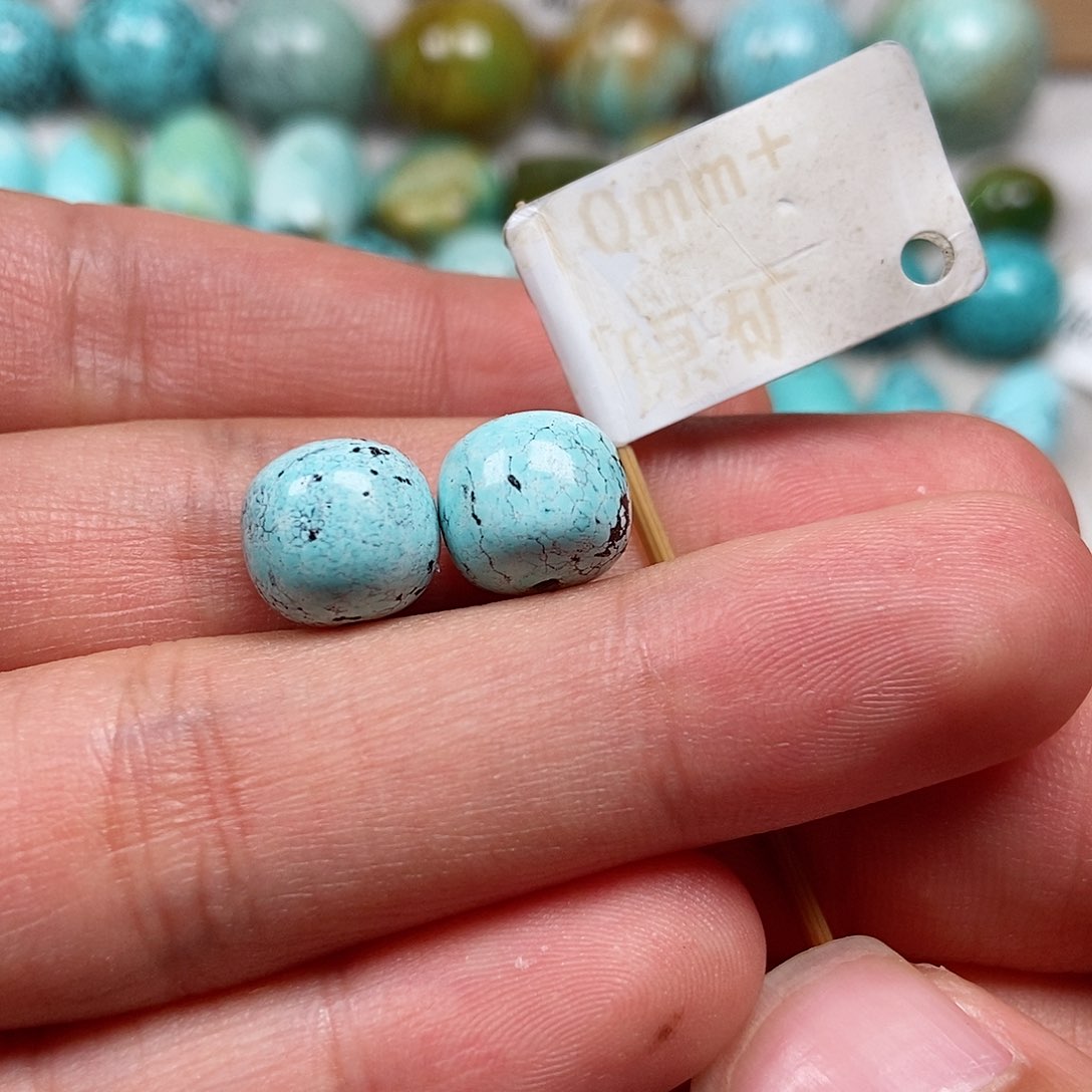 未镶嵌绿松石珠宝半成品