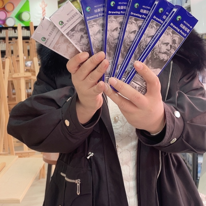 2H2B4B6B8B12B14B铅笔各12支