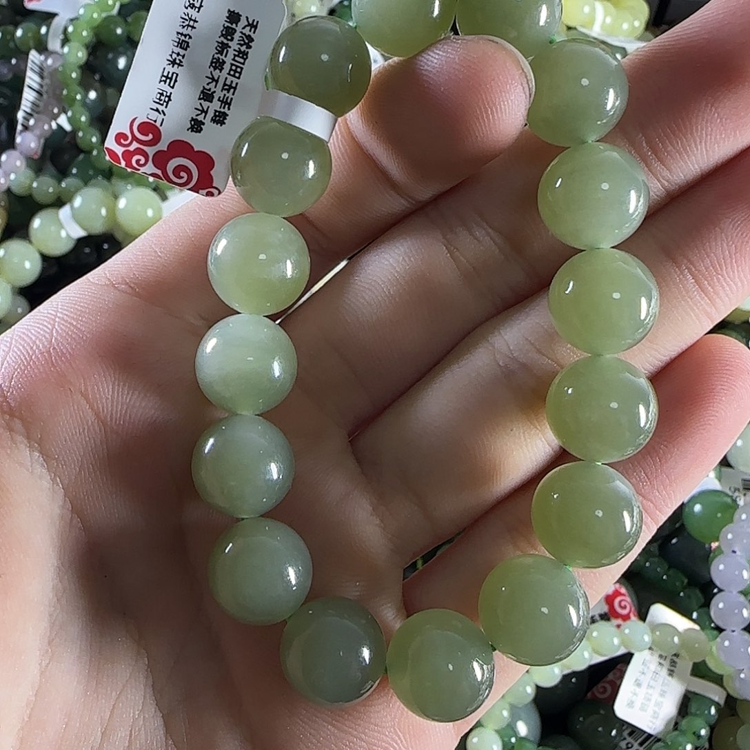 和田玉手链未镶嵌29