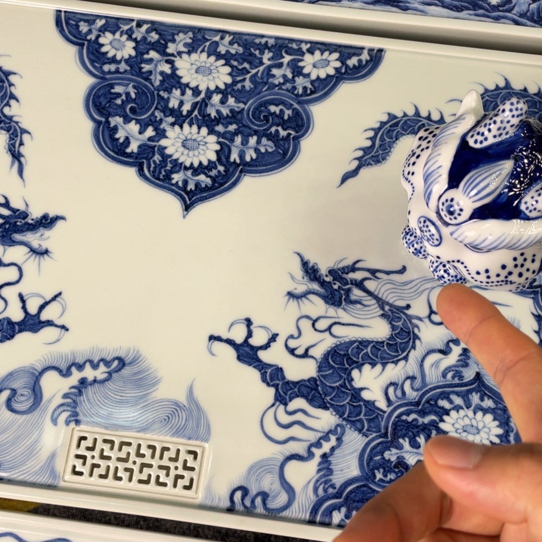 贺***击景德镇陶瓷手工手绘
