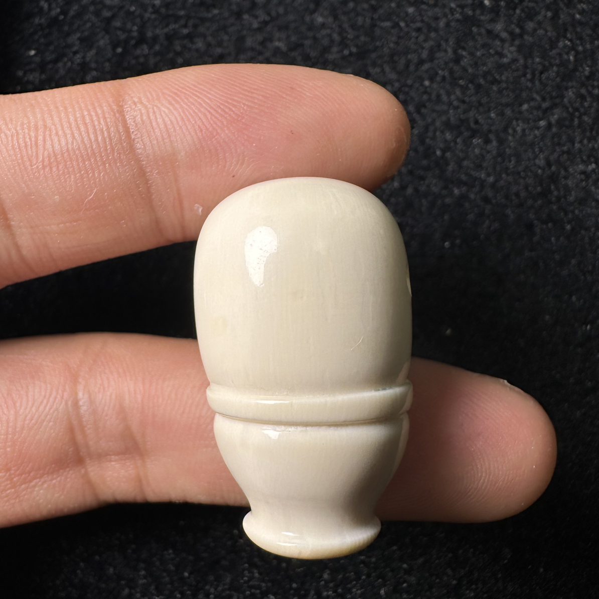 F347猛犸象牙对孔19.7*33.2mm奶嘴三通冰料果冻料