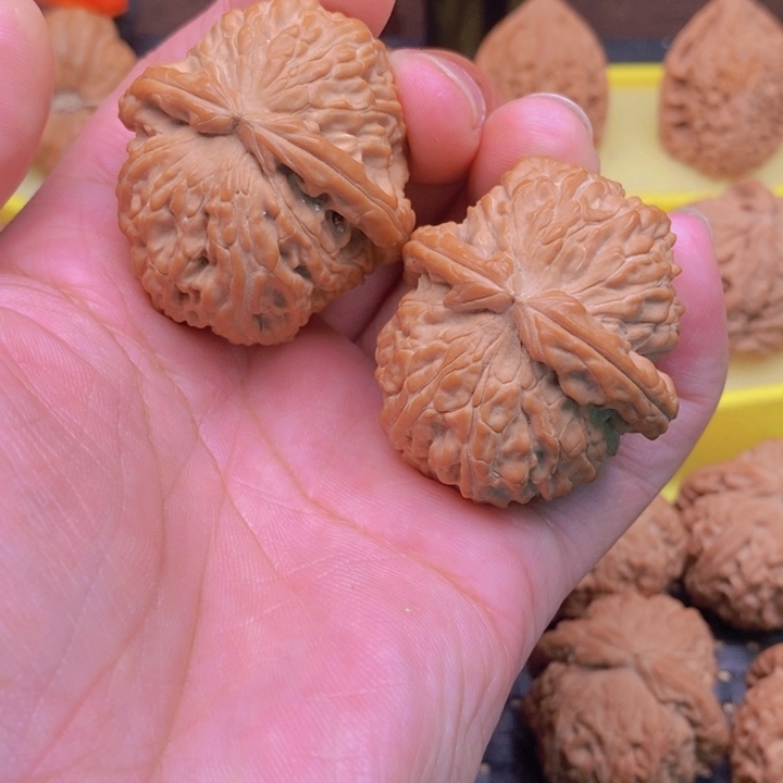 核桃手串/手链张*哥白狮子头40尺有点黄