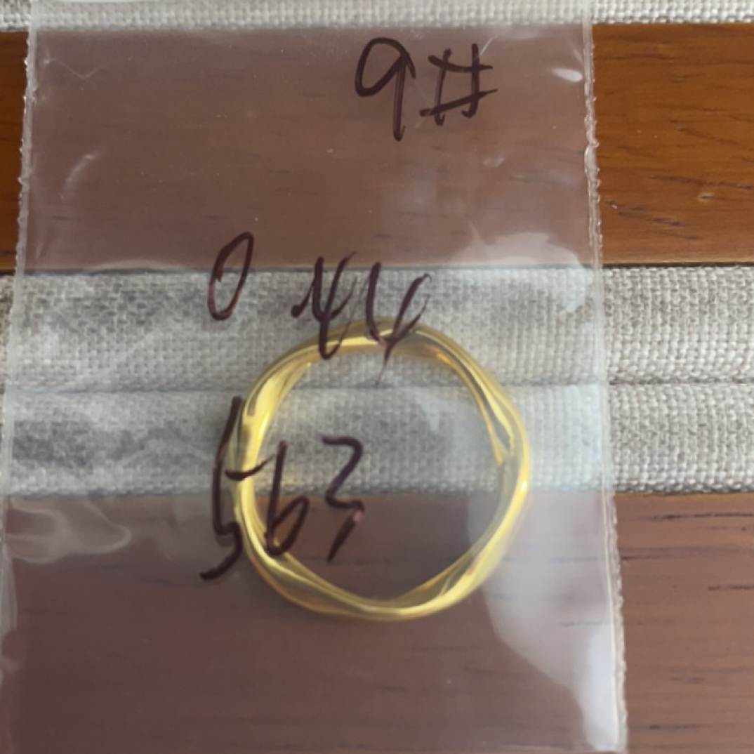 克重0.44 9号 莫比乌斯戒指 足金999