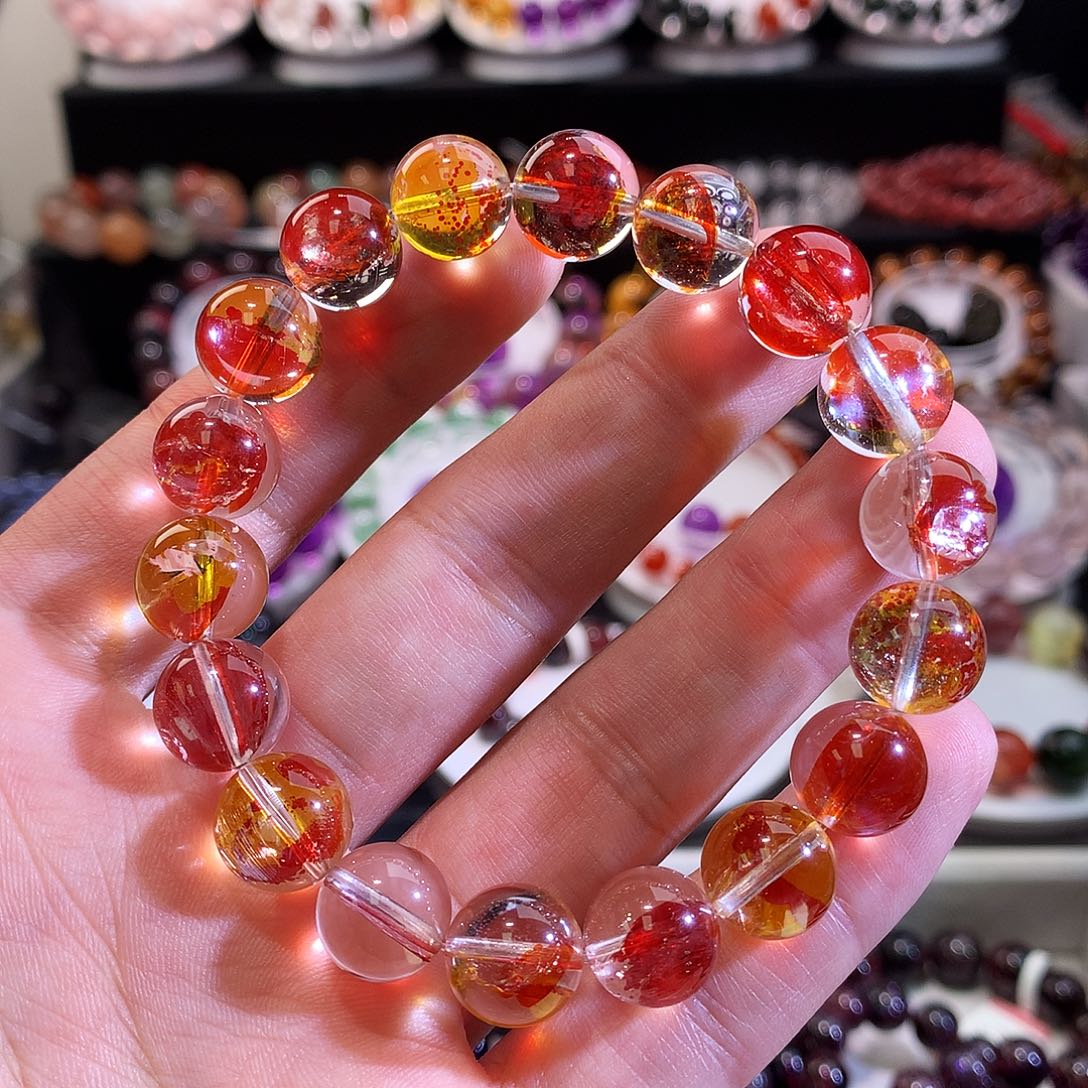 手链水晶未镶嵌锦鲤胶花11+