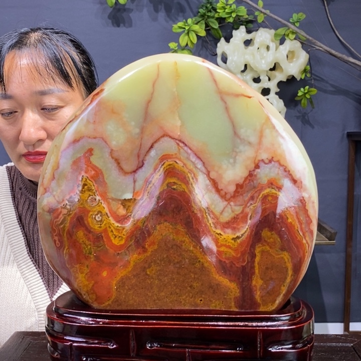 石材精品古青石摆件