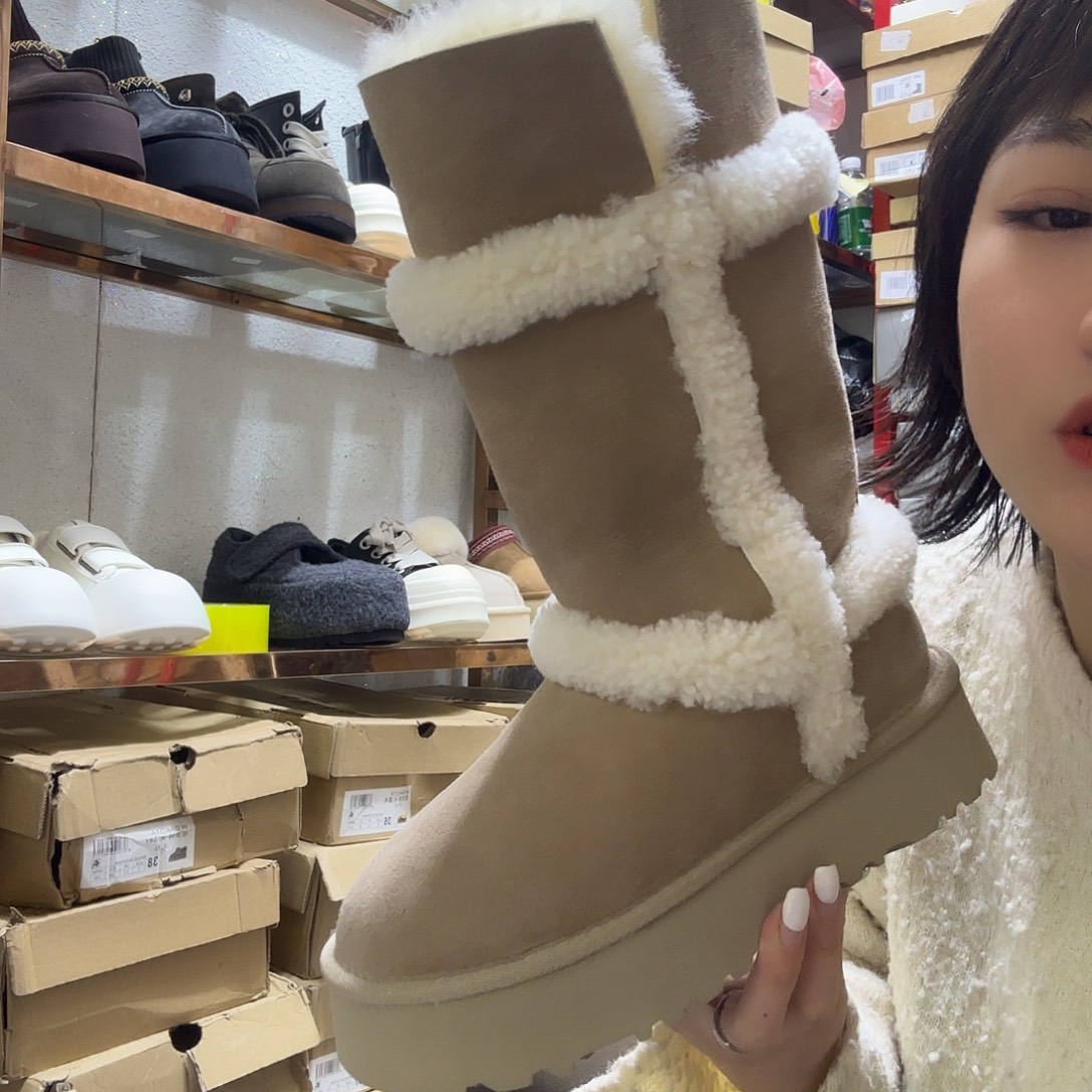 36码米杏高邦雪地靴