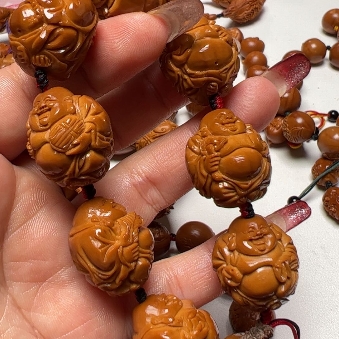 橄榄核手串计*人橄榄核雕