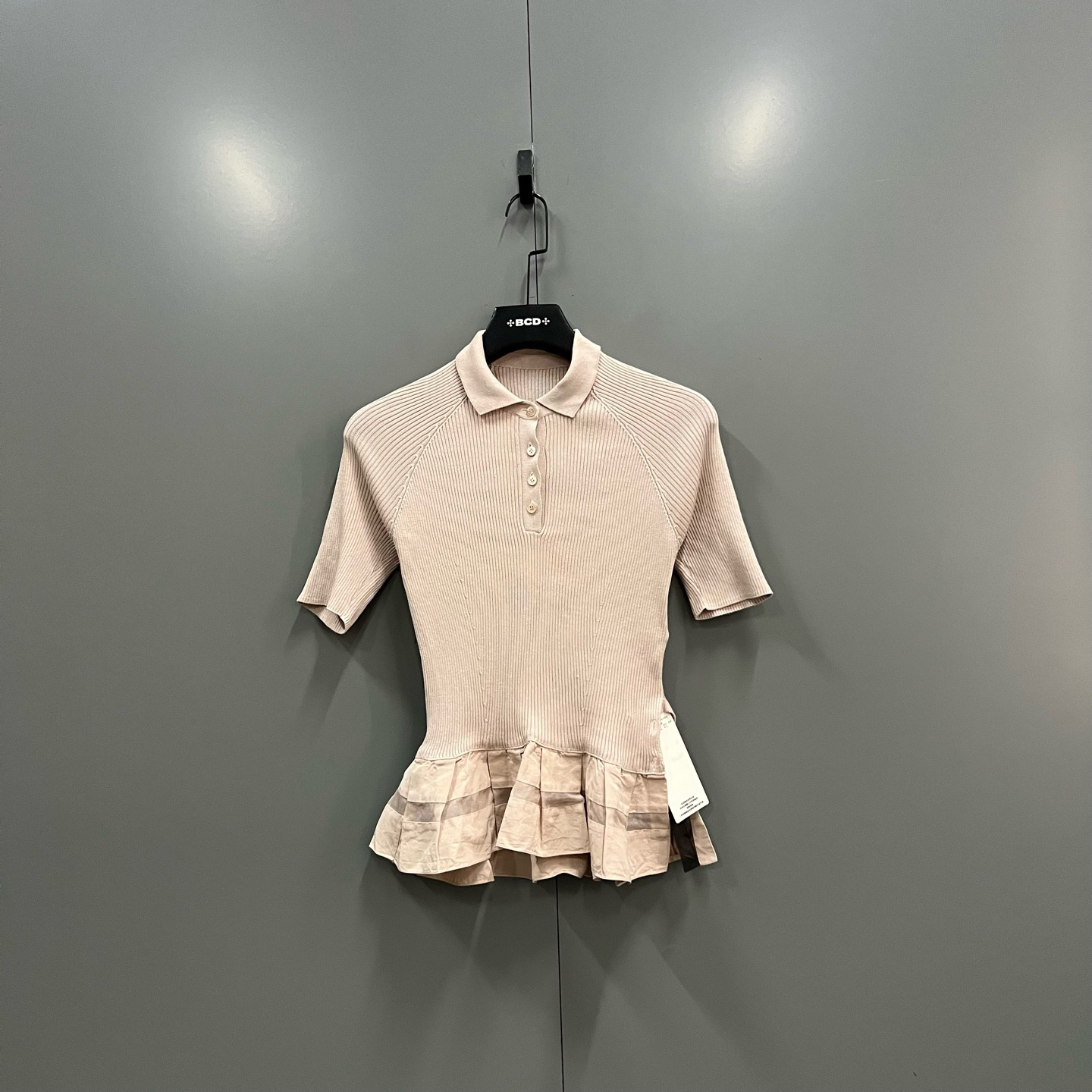 95新 DIOR/迪奥 tt14 淡粉色针织短袖 40码/95新/020409/无领标