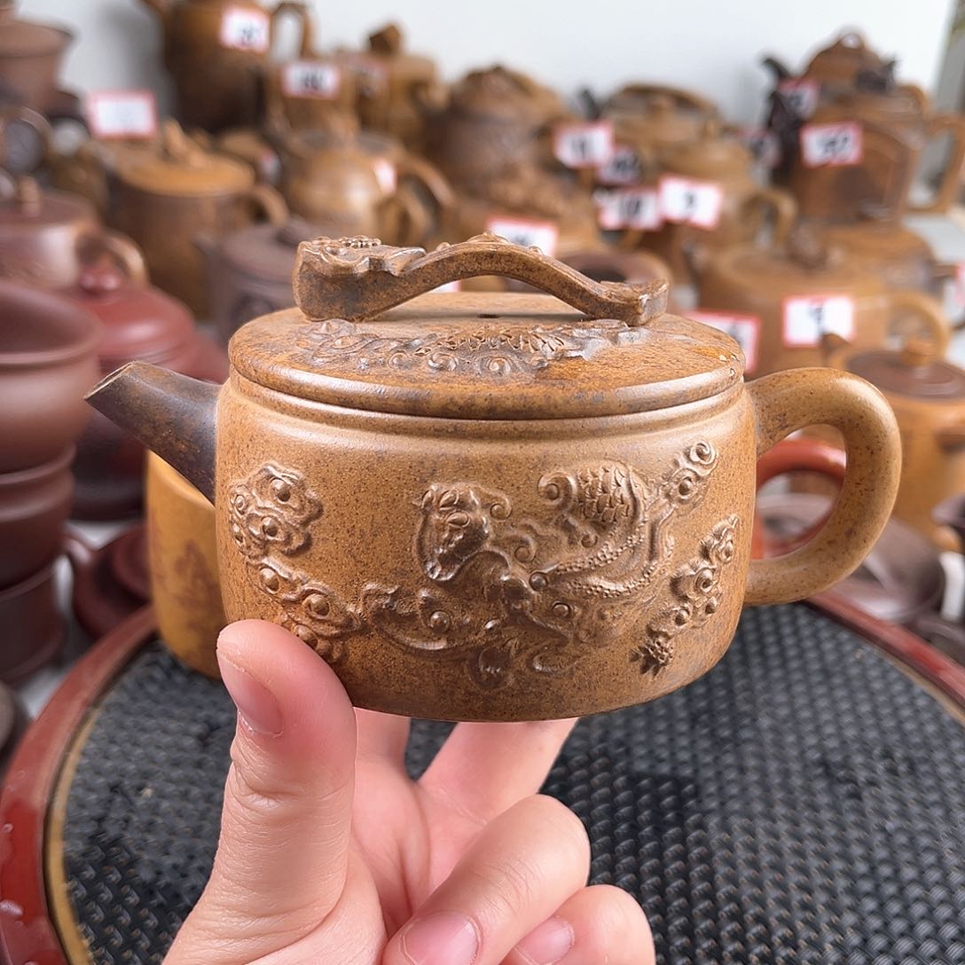 紫泥茶壶宜兴紫砂