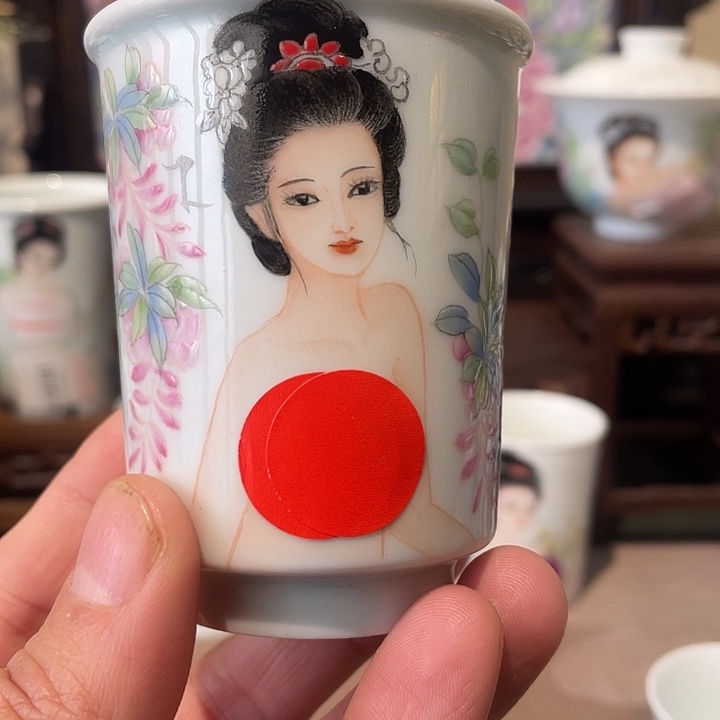 无***&景德镇陶瓷，手工绘画