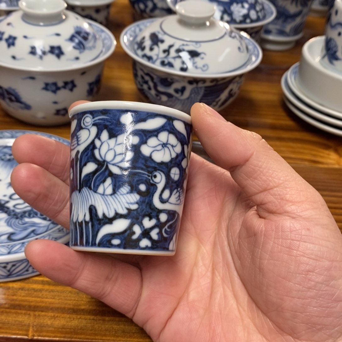 景德镇手工手绘青花瓷器