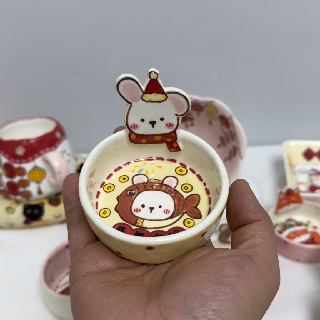 摆件陶瓷陶瓷汤匙