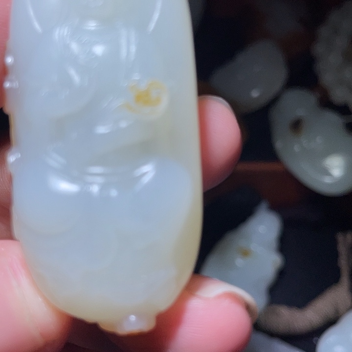 人***逢和田玉（白玉）未镶嵌颈饰