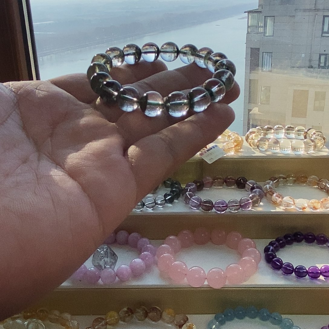 水晶手链未镶嵌巴西绿幽灵