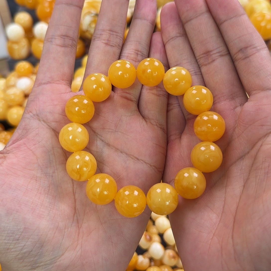 琥珀未镶嵌珠宝奇石15mm