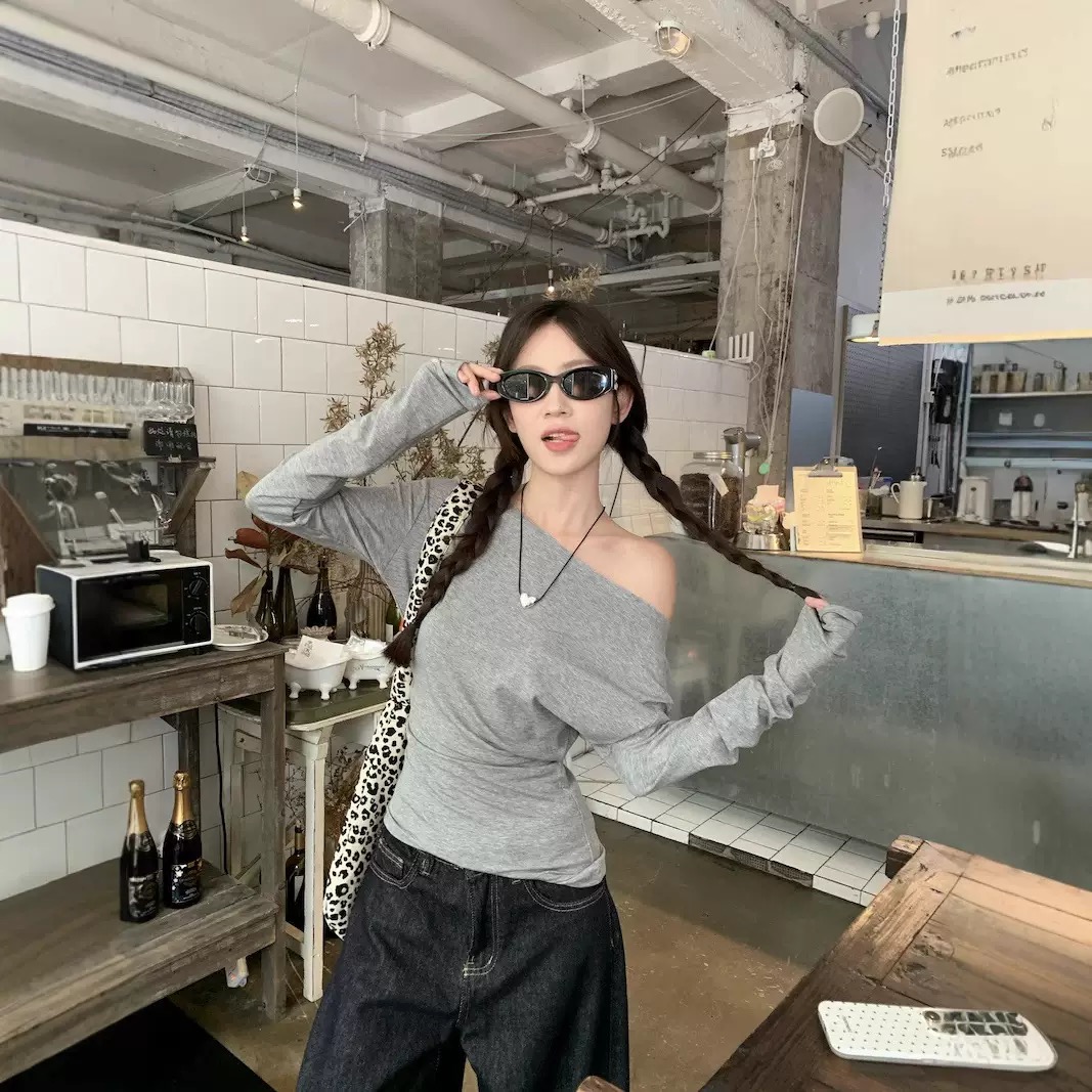 木木家 初秋宽松甜酷针织衫外套长袖