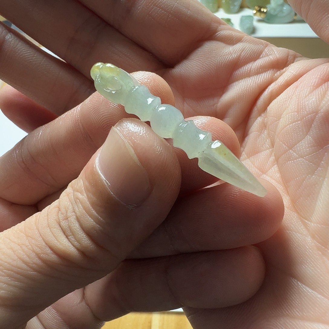 定制翡翠未镶嵌降魔杵