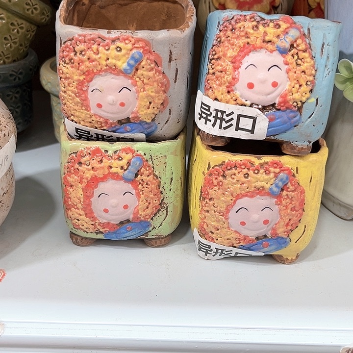 紫砂花盆粗陶材质多肉花盆