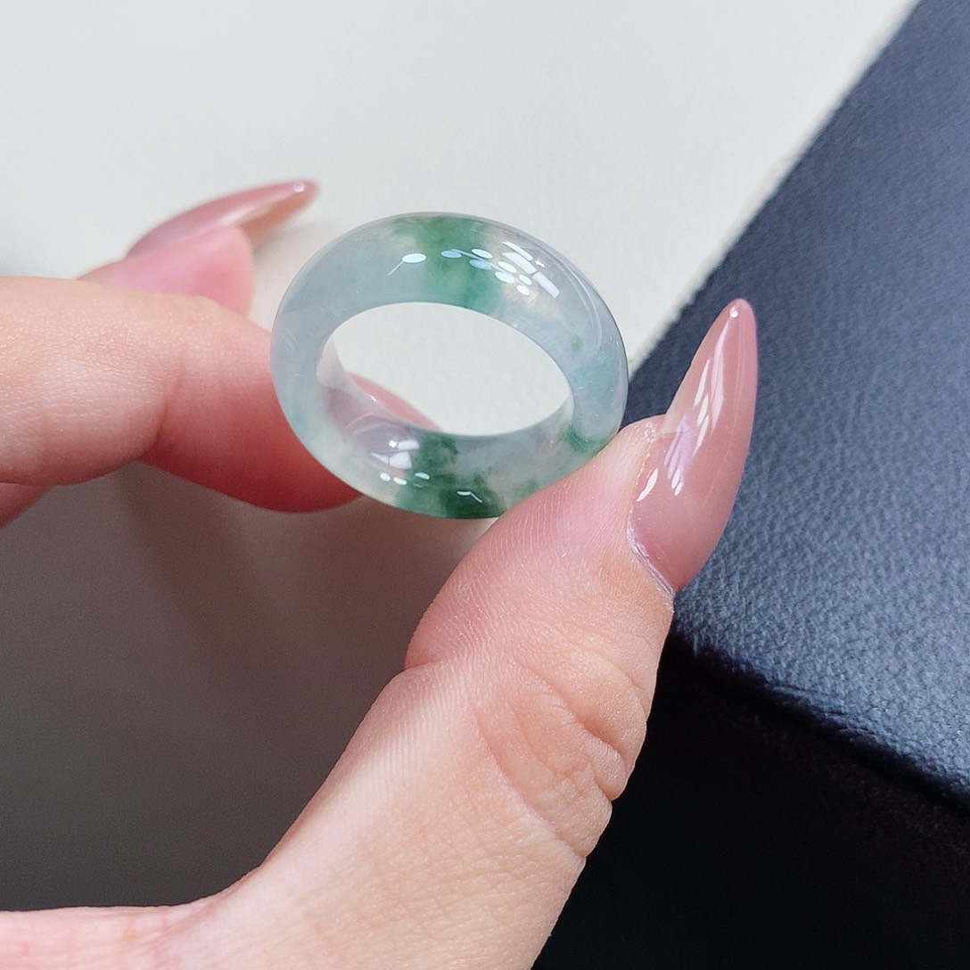 未镶嵌戒指翡翠14-15号