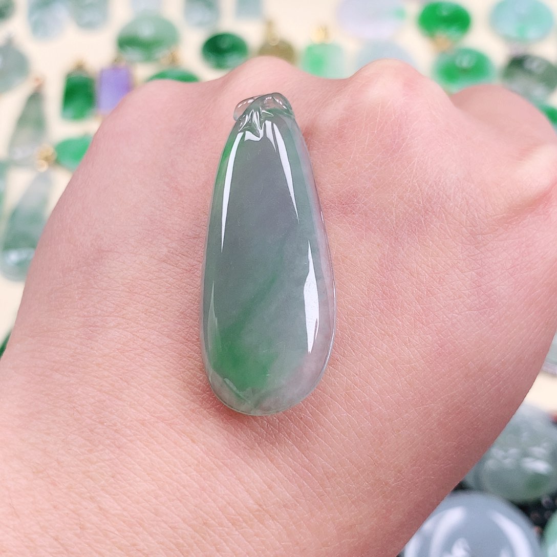 【闪购商品】翡翠颈饰未镶嵌福瓜