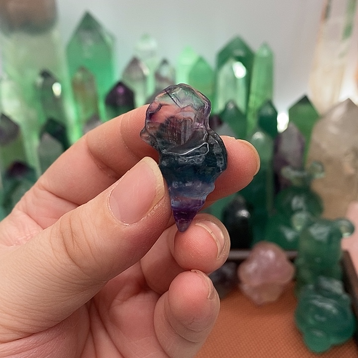 萤石天然萤石有瑕未镶嵌天然萤石有瑕