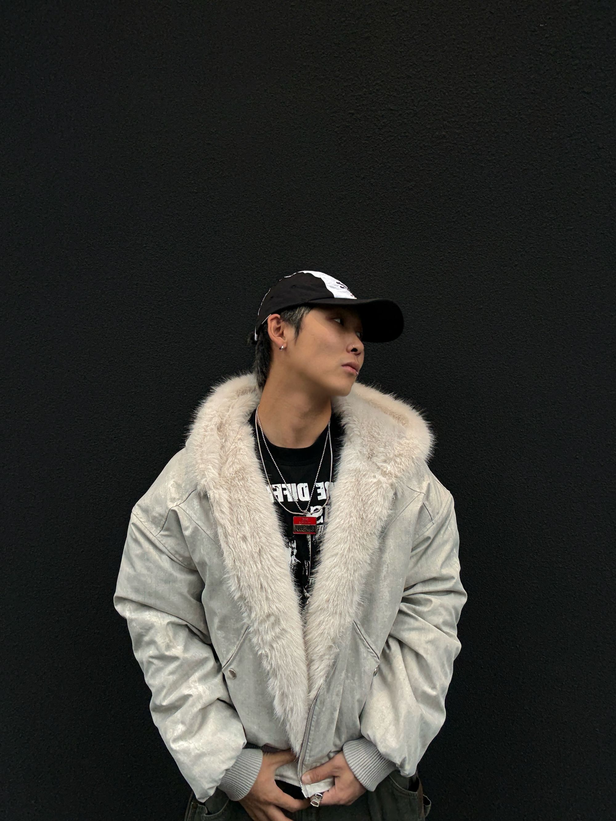 SKATEPARK“6387”复古脏染斜纹面料座山雕连帽棉服冬季加厚外套