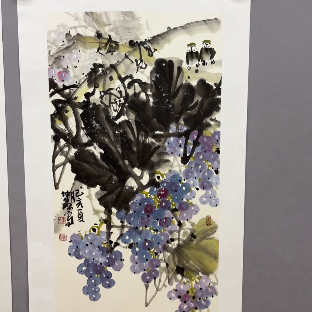 国画艺术家真人手绘