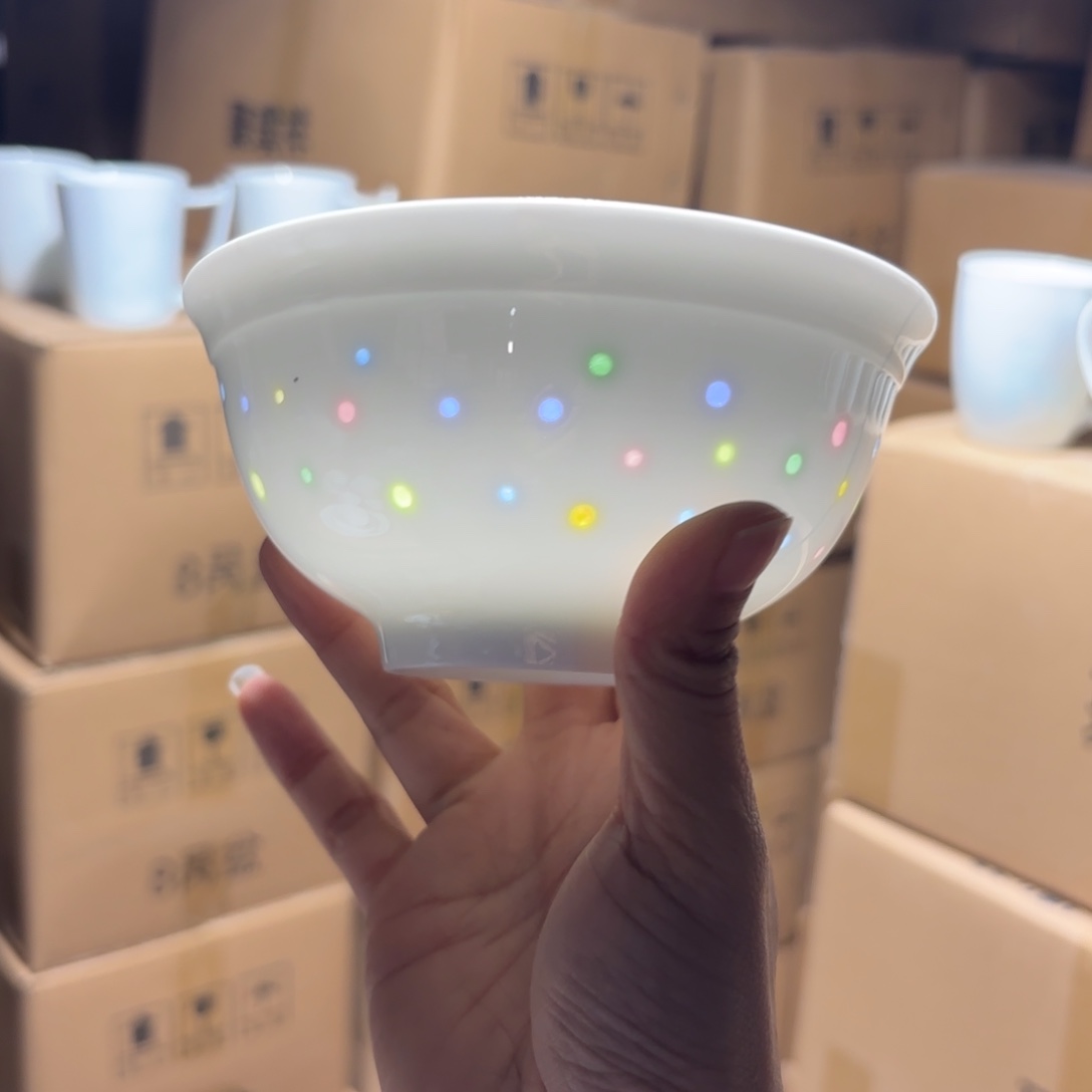 瓷碗景德镇陶瓷两只微瑕