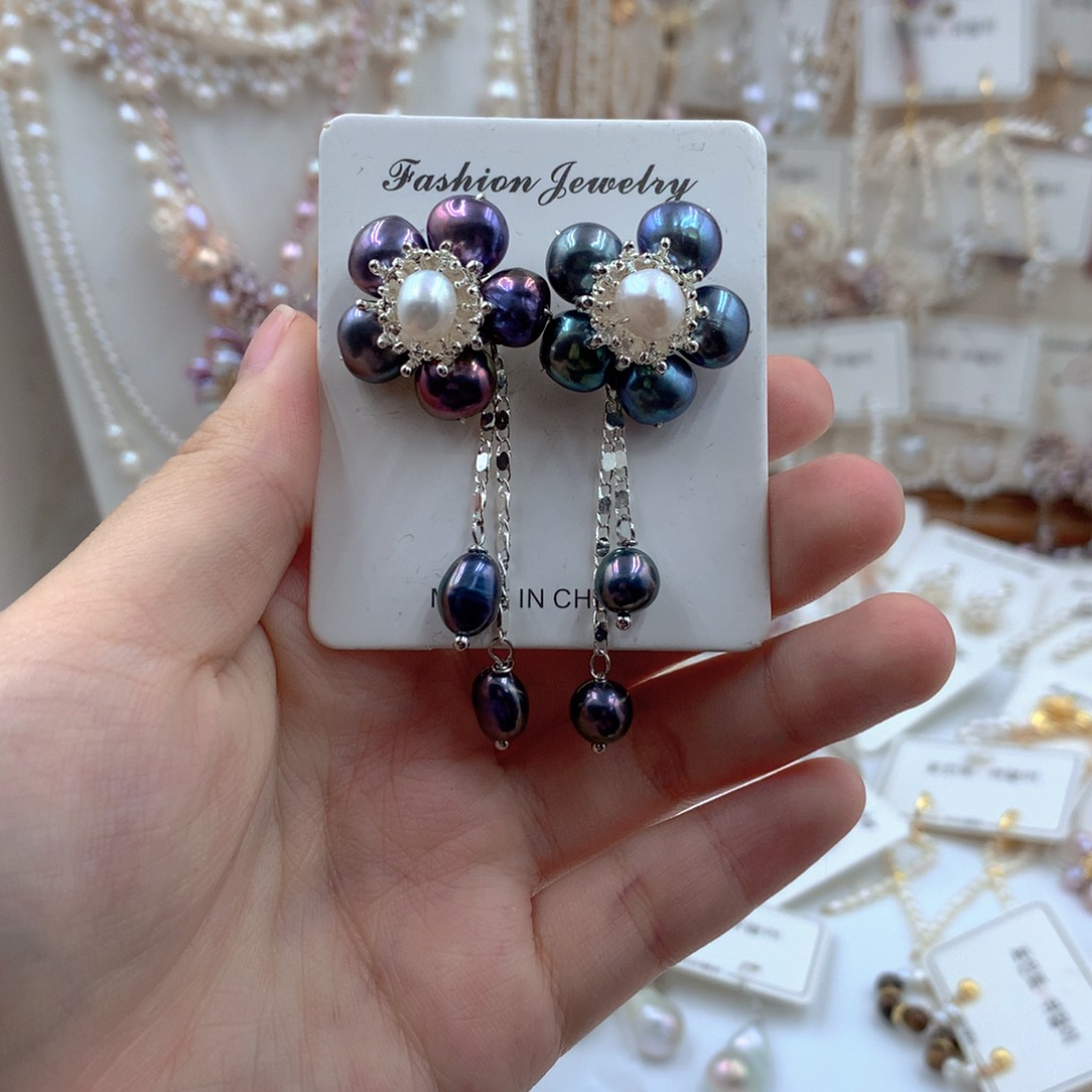 颈饰合金淡水珍珠