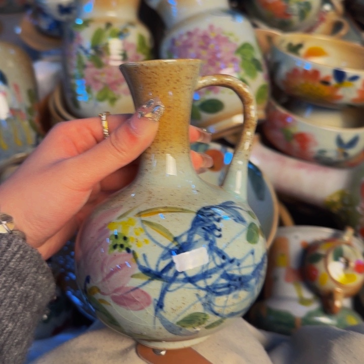 瓷片景德镇手工手绘釉下高温瓷