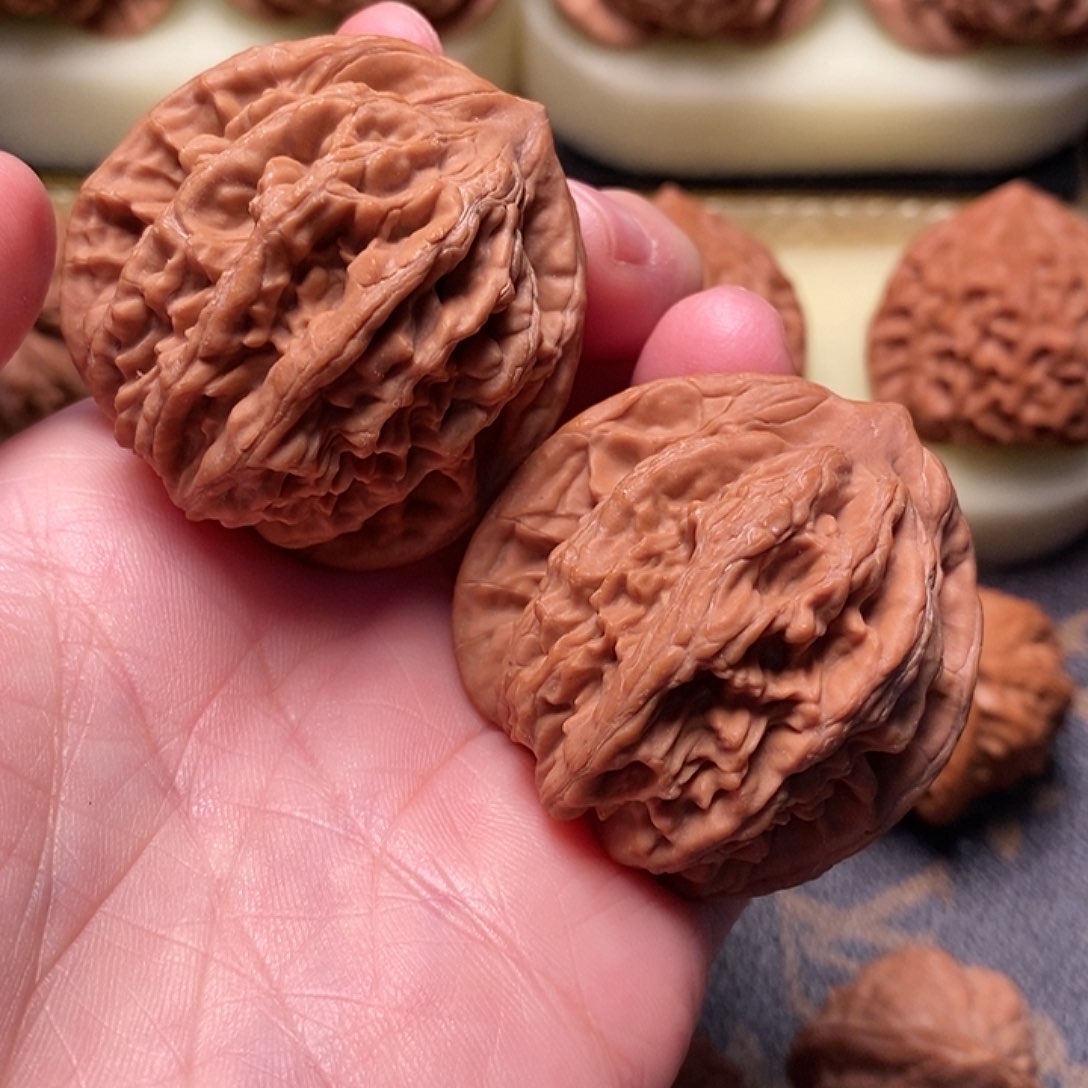 桃核把件全品麦穗虎头尺寸41