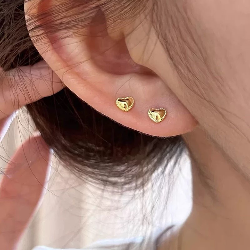 铜合金耳饰 D160时尚轻奢气质百搭优雅甜美耳钉小众简约ins