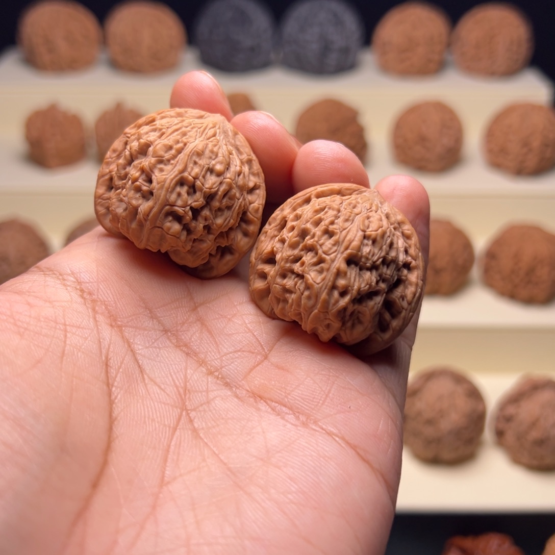 w***o文玩核桃把件35承德密纹