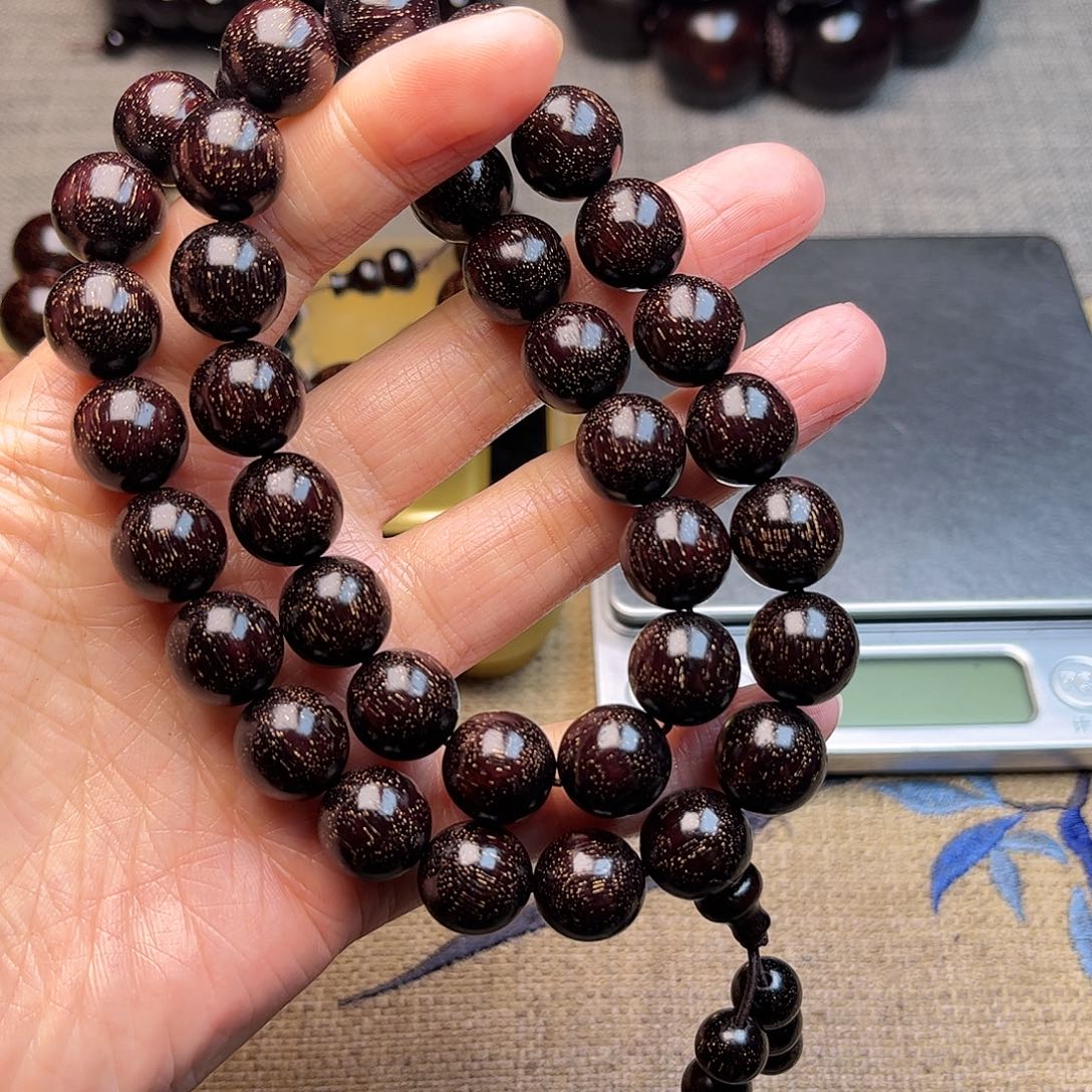 檀香紫檀（小叶紫檀）1.2双圈满天星