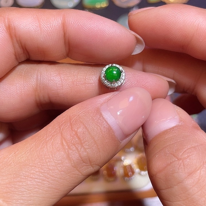 翡翠银S925镶嵌颈饰