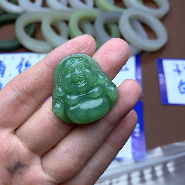 和田玉珠宝半成品未镶嵌茶**茶